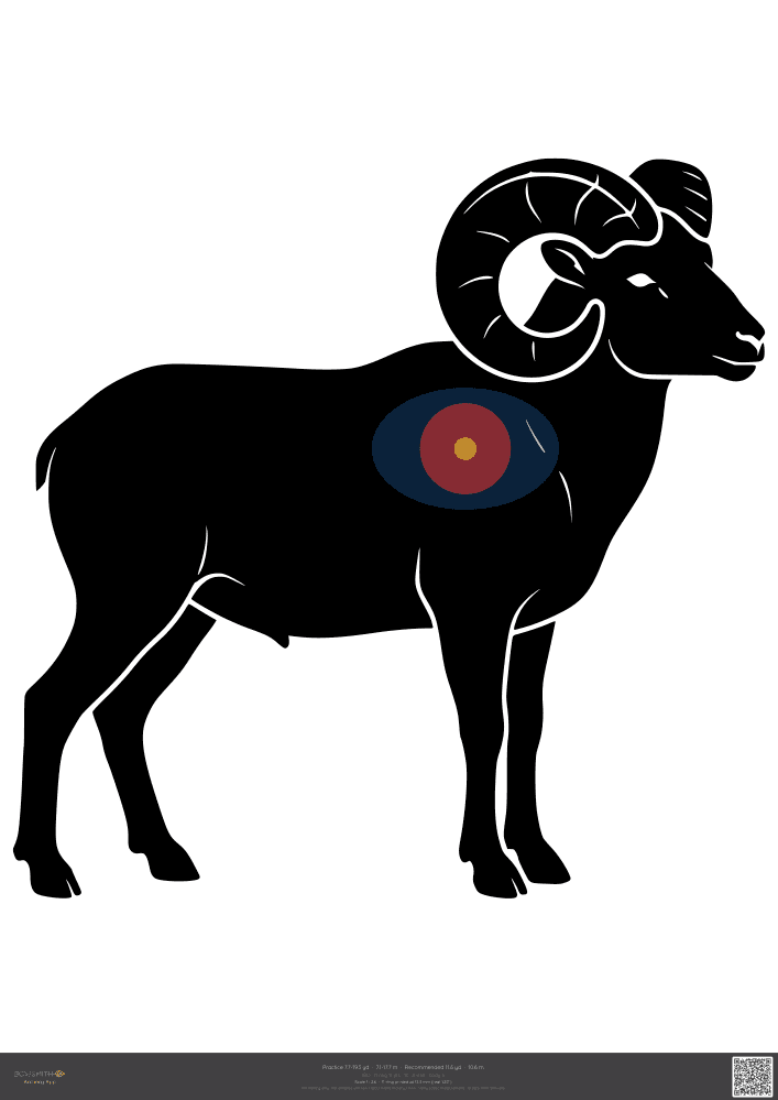 Náhled terče Bighorn ram IBO