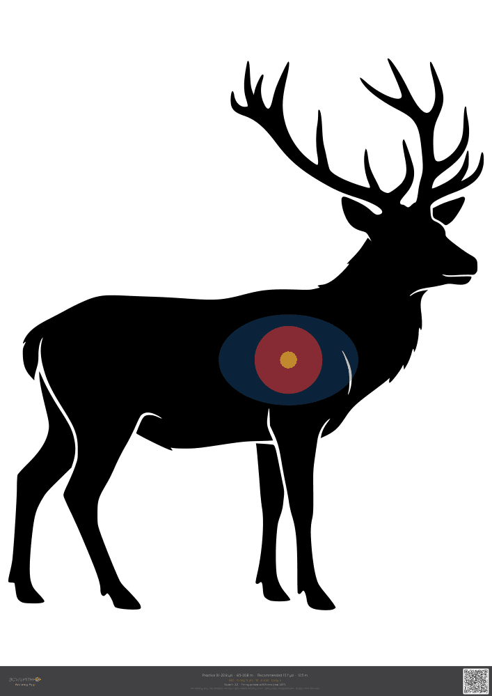 Náhled terče Red deer IBO
