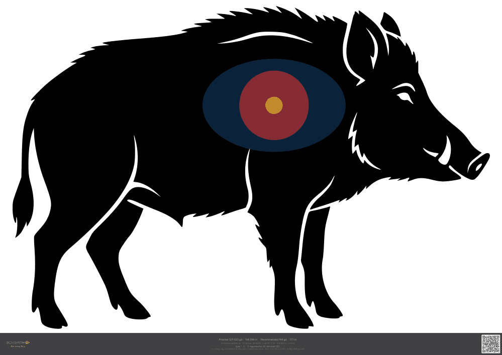 Náhled terče Wild boar IFAA