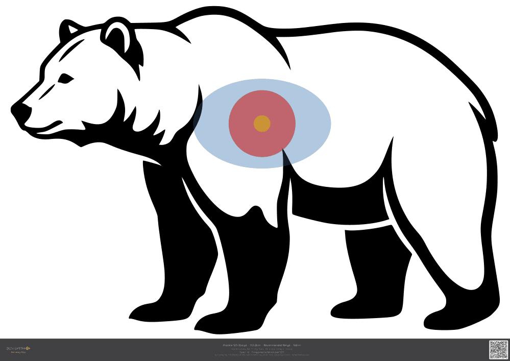 Náhled terče Grizzly bear WA 3D