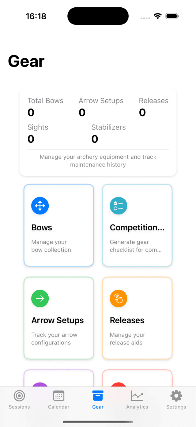 Gear Management - Organize all your equipment